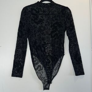 See-Thru Dragon Bodysuit Size L